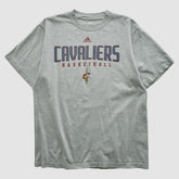 Cleveland Cavaliers 2010s T-shirt Heather Gray Vintage - Adidas