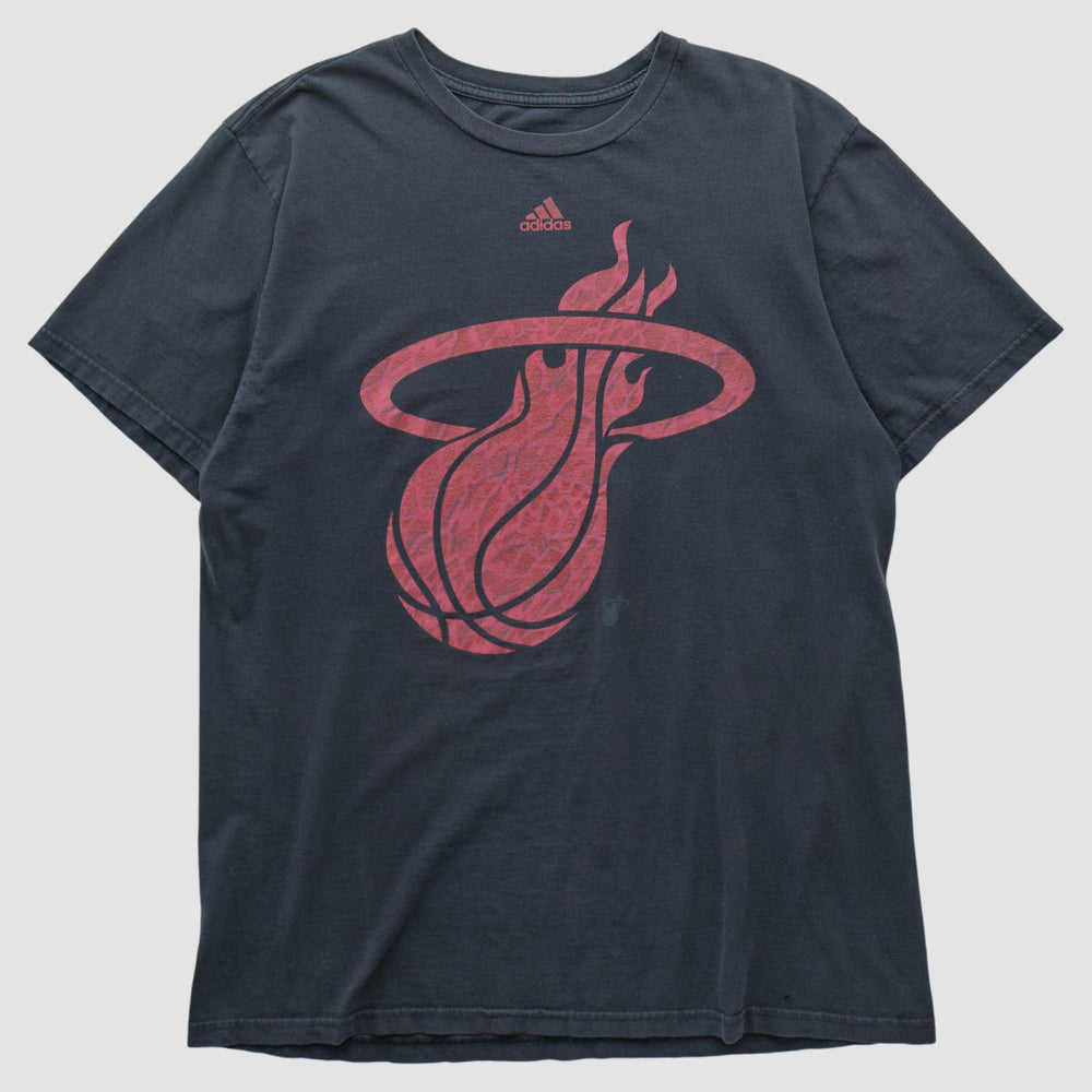 Miami Heat 2010s T-shirt Navy Vintage - Adidas