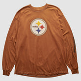 Pittsburgh Steelers Gildan 2000s Long Sleeve T-shirt - Brown T-shirts