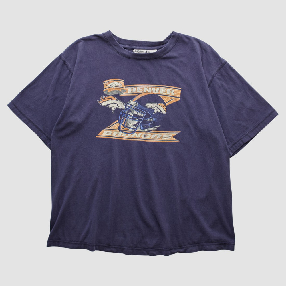 Denver Broncos Pro Edge 2000s T-shirt - Navy T-shirts