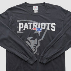 New England Patriots NFL 2010s Long Sleeve T-shirt - Black T-shirts