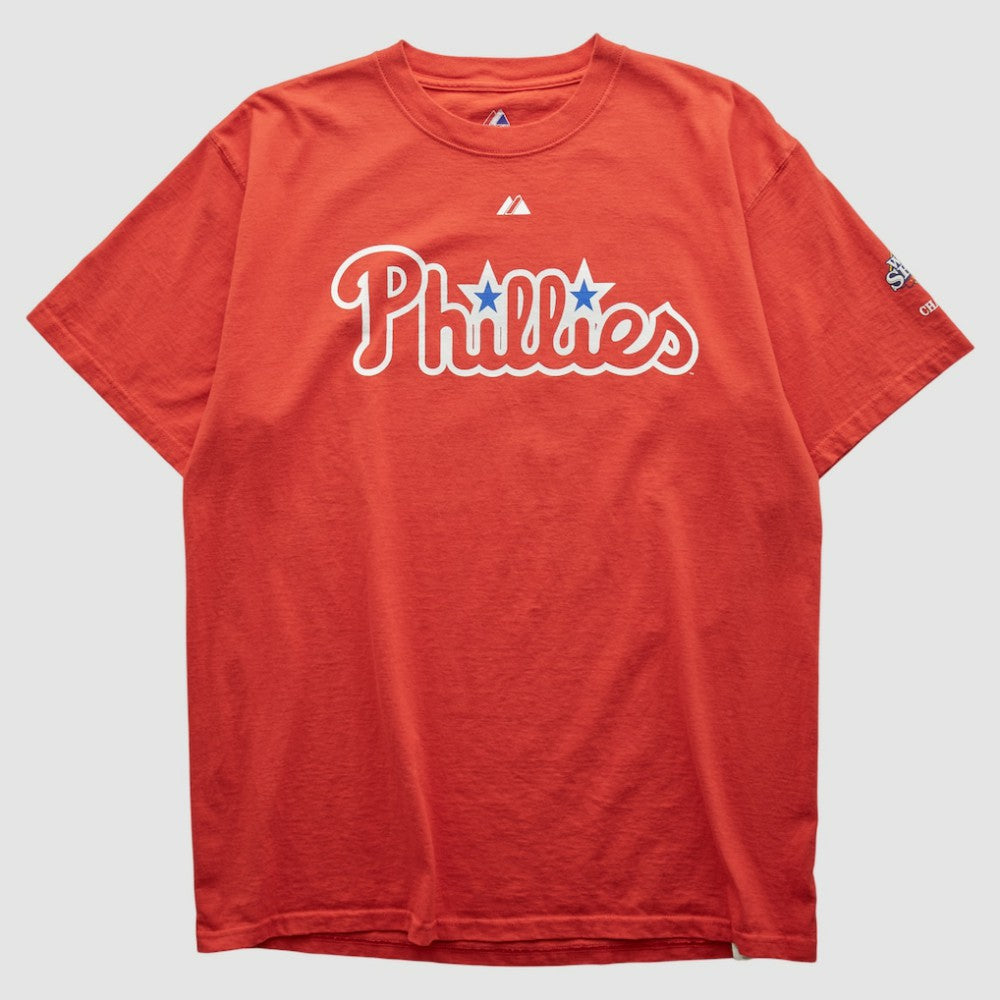 Philadelphia Phillies Majestic 2010s T-shirt - Red - Vintage T-shirts