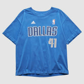 Dallas Mavericks 2010s T-shirt Blue Vintage - Adidas outlet