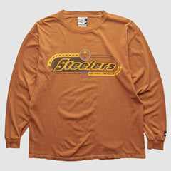 Pittsburgh Steelers 2000s Long Sleeve T-shirt - Brown T-shirts