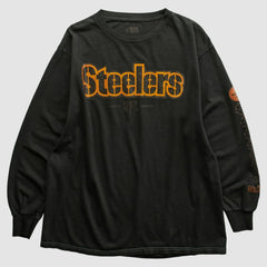 Pittsburgh Steelers NFL 2000s Long Sleeve T-shirt - Black T-shirts