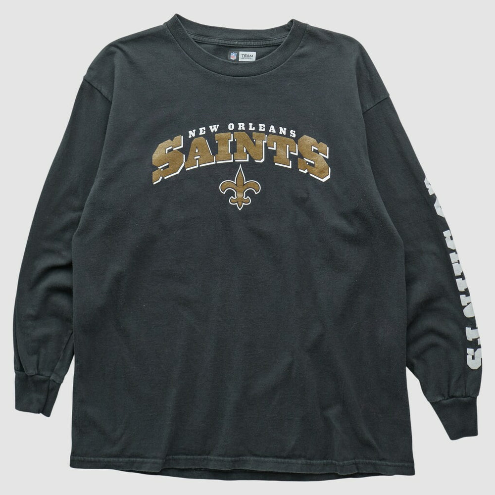 New Orleans Saints NFL 2000s Long Sleeve T-shirt - Black T-shirts