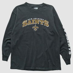 New Orleans Saints NFL 2000s Long Sleeve T-shirt - Black T-shirts