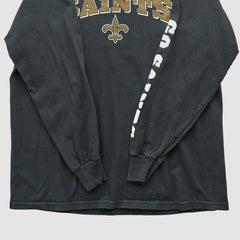 New Orleans Saints NFL 2000s Long Sleeve T-shirt - Black T-shirts