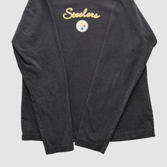 Pittsburgh Steelers NFL 2000s Long Sleeve T-shirt - Black T-shirts