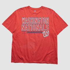 Washington Nationals Genuine Merchandise 2000s T-shirt - Red - Vintage T-shirts
