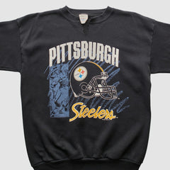 Pittsburgh Steelers Tultex 1992 Pullover Sweatshirt - Black Pullover
