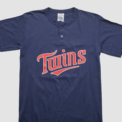 Minnesota Twins Majestic 2000s T-shirt - Navy - Vintage T-shirts