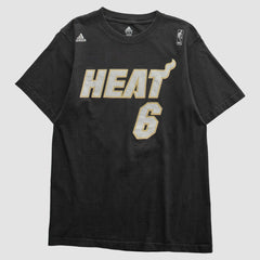 Miami Heat 2010s T-shirt Black Vintage - Adidas