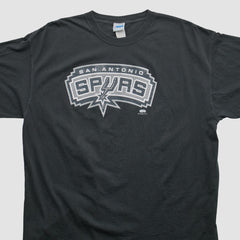 San Antonio Spurs NBA 2000s T-shirt Black Vintage - Vintage