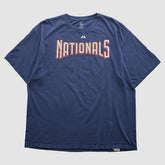 Washington Nationals Majestic 2010s T-shirt - Navy - Vintage T-shirts