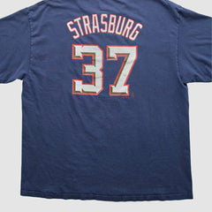 Washington Nationals Majestic 2010s T-shirt - Navy - Vintage T-shirts