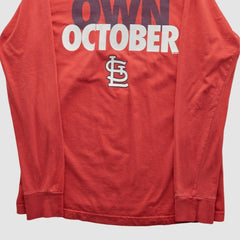 St. Louis Cardinals Nike 2010s Long Sleeve T-shirt - Red - Vintage T-shirts