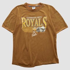 Kansas City Royals Logo 7 90s T-shirt - Brown - XVintage T-shirts