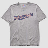 Minnesota Twins Majestic 2010 T-shirt - Heather Gray - XVintage T-shirts
