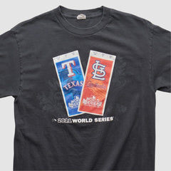 MLB World Series Alstyle 2011 T-shirt - Black - Vintage T-shirts