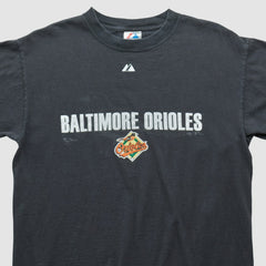 Baltimore Orioles Majestic 2007 T-shirt - Black - Vintage T-shirts