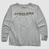 Pittsburgh Steelers Starter 90s Long Sleeve T-shirt - Heather Gray T-shirts