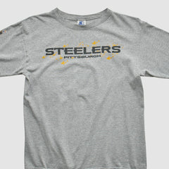 Pittsburgh Steelers Starter 90s Long Sleeve T-shirt - Heather Gray T-shirts