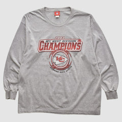 Kansas City Chiefs NFL 2003 Long Sleeve T-shirt - Heather Gray T-shirts