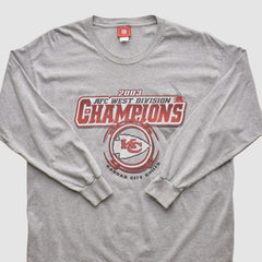 Kansas City Chiefs NFL 2003 Long Sleeve T-shirt - Heather Gray T-shirts