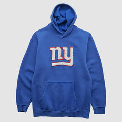 New York Giants Reebok 2000s Hooded Pullover Sweatshirt - Blue Pullover