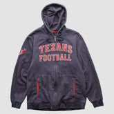 Houston Texans Reebok 2010s Hooded Full Zip Sweatshirt - Navy Sweatshirts