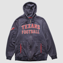 Houston Texans Reebok 2010s Hooded Full Zip Sweatshirt - Navy Sweatshirts