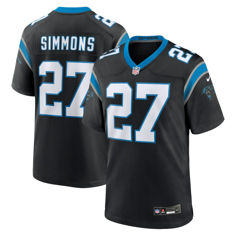 Isaiah Simmons Carolina Panthers Team Game Jersey - Black Jerseys