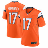 Lil'Jordan Humphrey Denver Broncos Team Game Jersey - Orange Jerseys