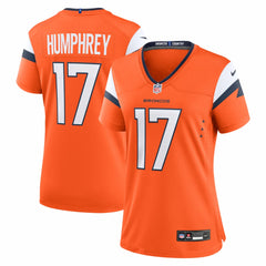 Lil'Jordan Humphrey Denver Broncos Women's Team Game Jersey - Orange Jerseys