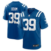 George Odum Indianapolis Colts Team Game Jersey - Royal Jerseys