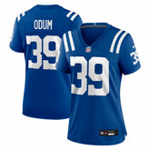 George Odum Indianapolis Colts Women's Team Game Jersey - Royal Jerseys