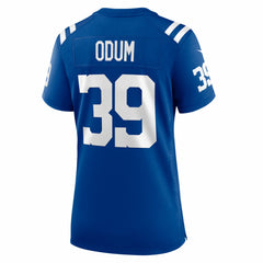 George Odum Indianapolis Colts Women's Team Game Jersey - Royal Jerseys