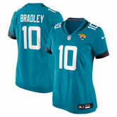 Carter Bradley Jacksonville Jaguars Women's Team Game Jersey - Teal Jerseys
