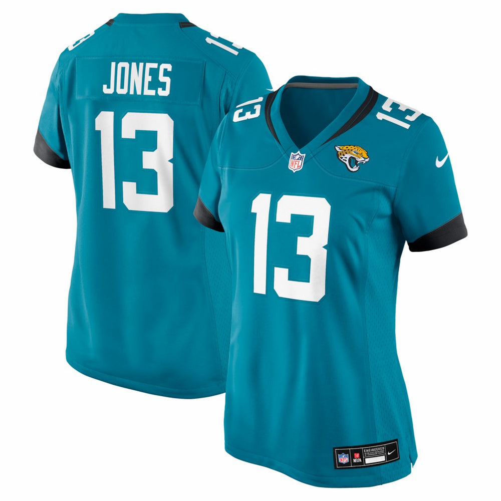Tim Jones Jacksonville Jaguars Women's Team Game Jersey - Teal Jerseys