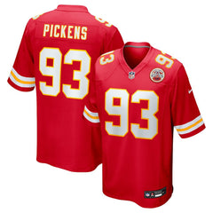 Zacch Pickens Kansas City Chiefs Team Game Jersey - Red Jerseys