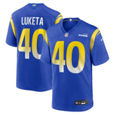Jesse Luketa Los Angeles Rams Team Game Jersey - Royal Jerseys