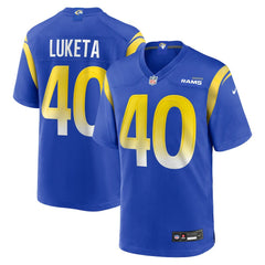 Jesse Luketa Los Angeles Rams Team Game Jersey - Royal Jerseys