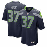Maxen Hook Seattle Seahawks Team Game Jersey - College Navy Jerseys