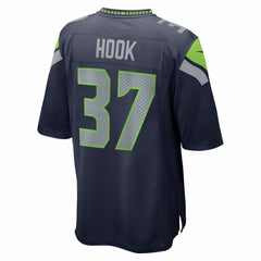 Maxen Hook Seattle Seahawks Team Game Jersey - College Navy Jerseys