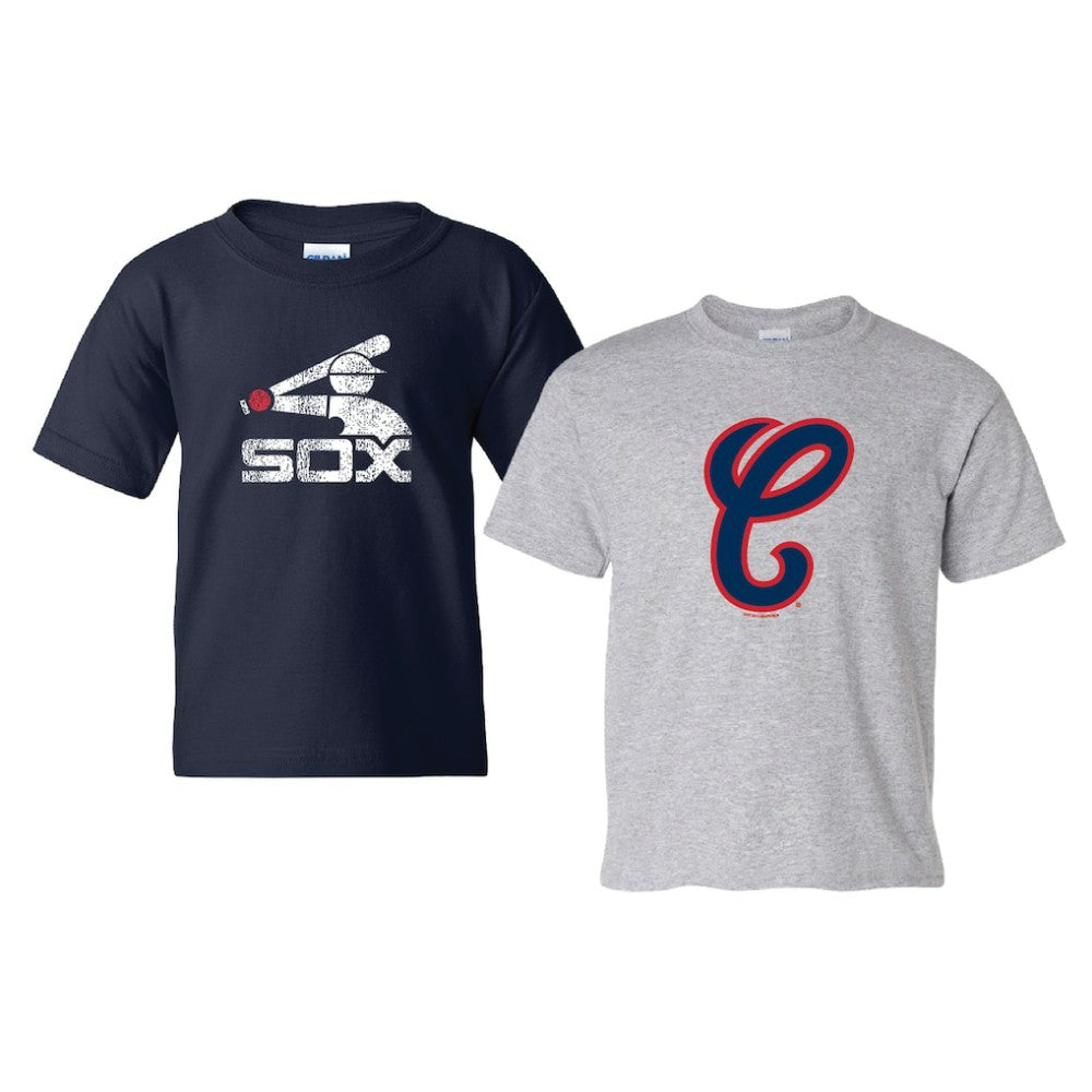 Chicago White Sox Soft as a Grape Youth Cooperstown 2-Pack T-Shirt Set - Navy/Gray T-shirts