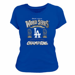 Los Angeles Dodgers Tiny Turnip Women's 2025 World Series Champions T-Shirt - Royal T-shirts