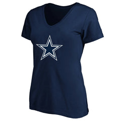 George Pickens Dallas Cowboys Women's Plus Size Name & Number V-Neck T-Shirt - Navy T-shirts