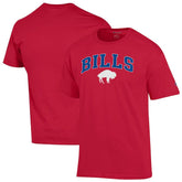 Buffalo Bills Champion Arch Over Logo T-Shirt - Red T-shirts