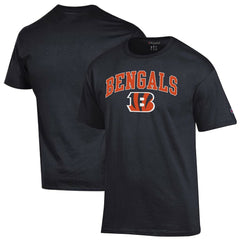 Cincinnati Bengals Champion Arch Over Logo T-Shirt - Black T-shirts